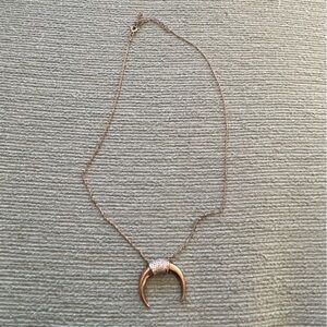 Gorjana Rose Gold Crescent Necklace